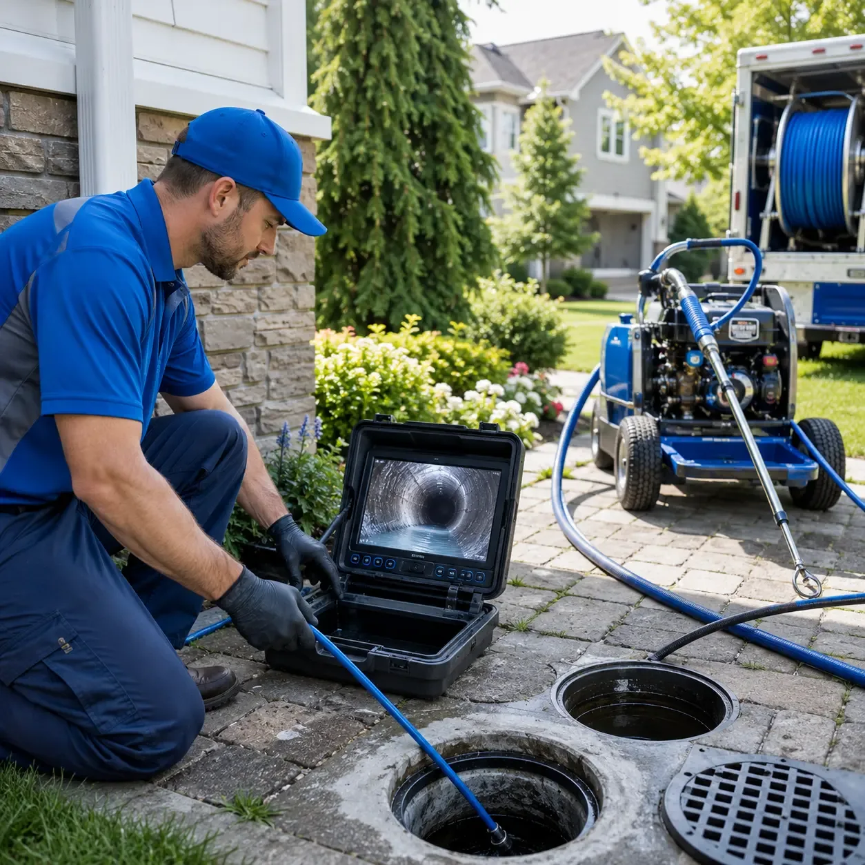 Outdoor drain cleaning professionals serving Rock Island, TX
